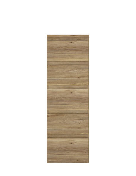 Alaska 5 Drawer Tall Chest of Drawers - Oak - FurniComp