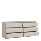 Alaska Wide Cashmere 6 Drawers (3+3) Chest of Drawer