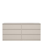 Alaska Wide Cashmere 6 Drawers (3+3) Chest of Drawer