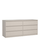 Alaska Wide Cashmere 6 Drawers (3+3) Chest of Drawer