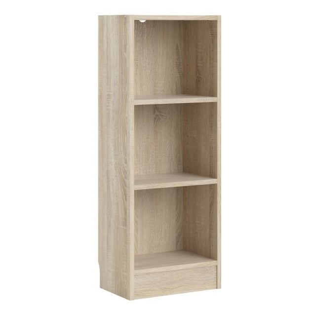 Alfie 40cm Narrow Bookcase - Oak - FurniComp