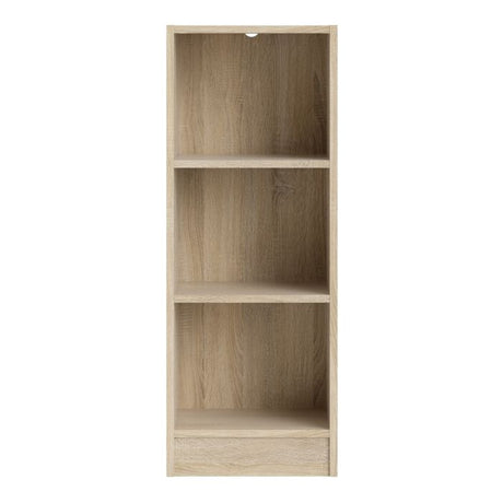 Alfie 40cm Narrow Bookcase - Oak - FurniComp