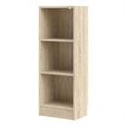 Alfie 40cm Narrow Bookcase - Oak - FurniComp