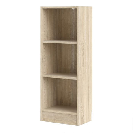 Alfie 40cm Narrow Bookcase - Oak - FurniComp
