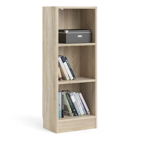 Alfie 40cm Narrow Bookcase - Oak - FurniComp