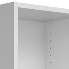 Alfie 40cm Narrow Bookcase - White - FurniComp