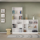 Alfie 40cm Narrow Bookcase - White - FurniComp