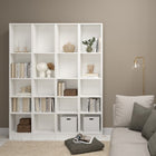 Alfie 40cm Tall Narrow Bookcase- White - FurniComp