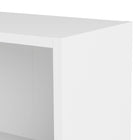 Alfie 80cm Tall Wide Bookcase- White - FurniComp