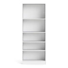 Alfie 80cm Tall Wide Bookcase- White - FurniComp
