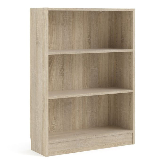 Alfie 80cm Wide Bookcase- Oak - FurniComp