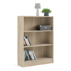 Alfie 80cm Wide Bookcase- Oak - FurniComp