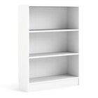 Alfie 80cm Wide Bookcase- White - FurniComp