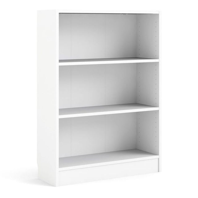 Alfie 80cm Wide Bookcase- White - FurniComp