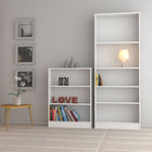 Alfie 80cm Wide Bookcase- White - FurniComp