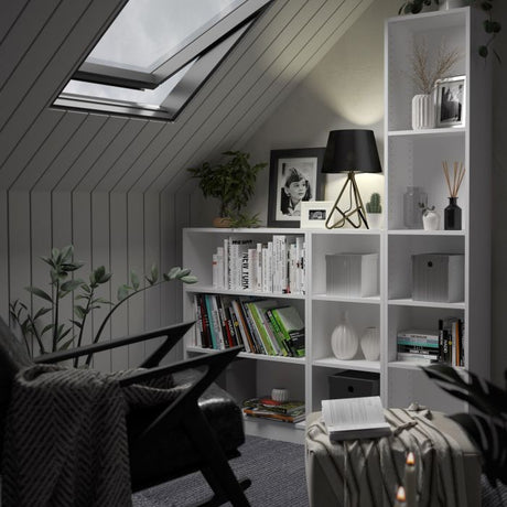 Alfie 80cm Wide Bookcase- White - FurniComp