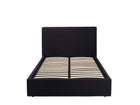 Alora Black Fabric Ottoman Bed Frame - FurniComp