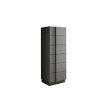 Alvin 6 Drawer 50cm Tall Chest of Drawers - Grey - FurniComp