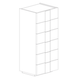 Alvin 6 Drawer 50cm Tall Chest of Drawers - Grey - FurniComp