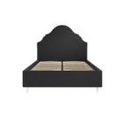 Amber Black Fabric Bed Frame - FurniComp