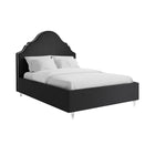 Amber Black Fabric Bed Frame - FurniComp