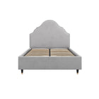 Amber Light Grey Fabric Bed Frame - FurniComp