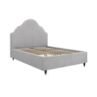 Amber Light Grey Fabric Bed Frame - FurniComp