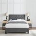 Ariella Dark Grey Fabric Bed Frame - FurniComp