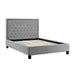 Ariella Light Grey Fabric Bed Frame - FurniComp