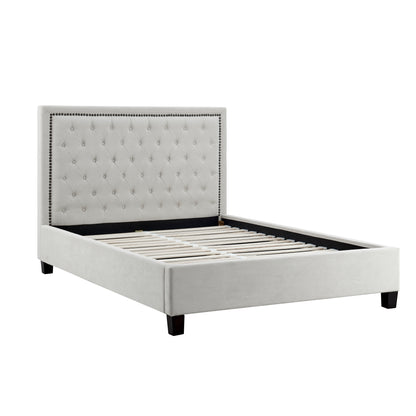 Ariella Natural Fabric Bed Frame - FurniComp