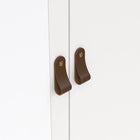 Audrey 100cm 2 Door 2 Drawer Mirrored Wardrobe-White - FurniComp