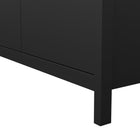 Audrey 100cm 2 Door Wardrobe-Black - FurniComp