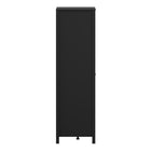 Audrey 100cm 2 Door Wardrobe-Black - FurniComp