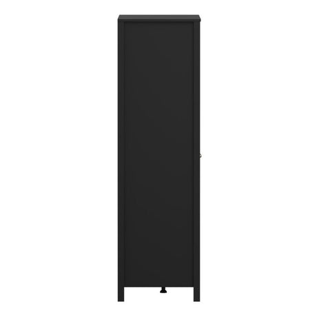 Audrey 100cm 2 Door Wardrobe-Black - FurniComp