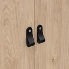 Audrey 100cm 2 Door Wardrobe-Jackson Hickory Oak - FurniComp