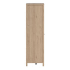Audrey 100cm 2 Door Wardrobe-Jackson Hickory Oak - FurniComp