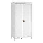Audrey 100cm 2 Door Wardrobe-White - FurniComp