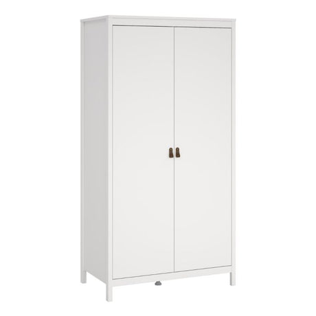 Audrey 100cm 2 Door Wardrobe-White - FurniComp