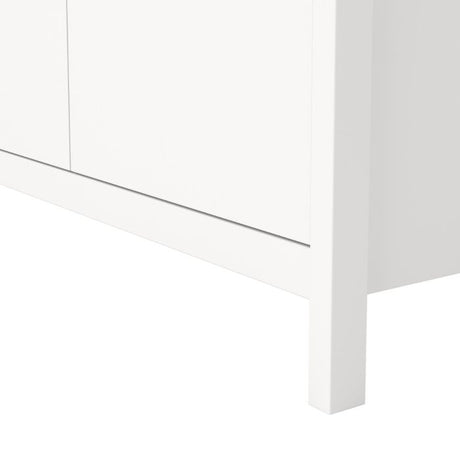 Audrey 100cm 2 Door Wardrobe-White - FurniComp