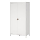 Audrey 100cm 2 Door Wardrobe-White - FurniComp