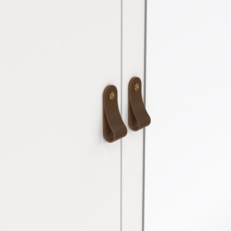 Audrey 150cm 3 Door 2 Drawer Mirrored Wardrobe-White - FurniComp