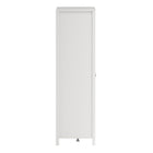 Audrey 150cm 3 Door 2 Drawer Mirrored Wardrobe-White - FurniComp