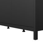 Audrey 150cm 3 Door Wardrobe-Black - FurniComp