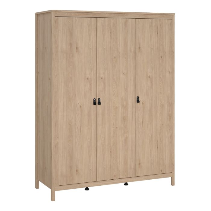 Audrey 150cm 3 Door Wardrobe-Jackson Hickory Oak - FurniComp