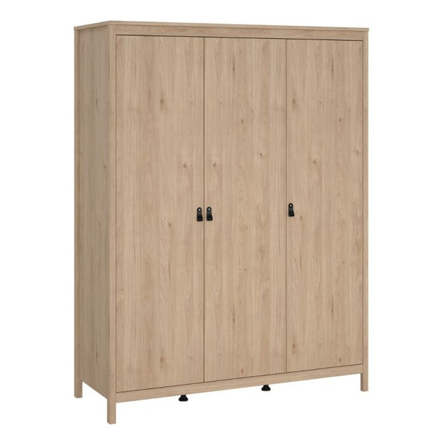 Audrey 150cm 3 Door Wardrobe-Jackson Hickory Oak - FurniComp
