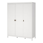 Audrey 150cm 3 Door Wardrobe-White - FurniComp