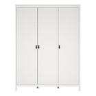 Audrey 150cm 3 Door Wardrobe-White - FurniComp