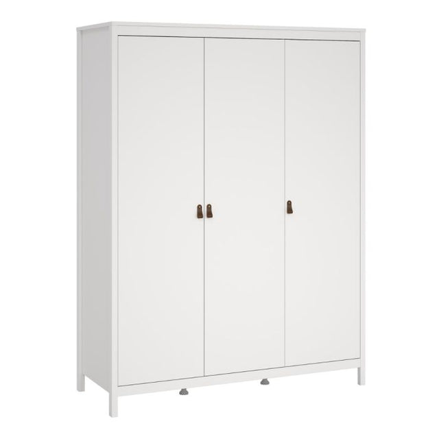 Audrey 150cm 3 Door Wardrobe-White - FurniComp