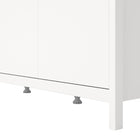 Audrey 150cm 3 Door Wardrobe-White - FurniComp