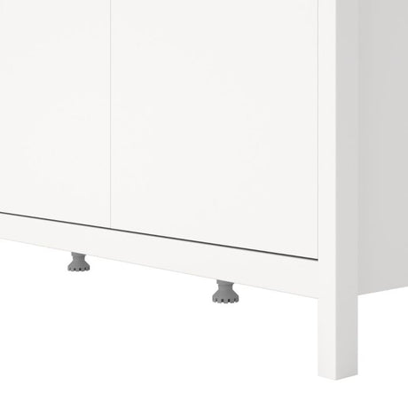 Audrey 150cm 3 Door Wardrobe-White - FurniComp